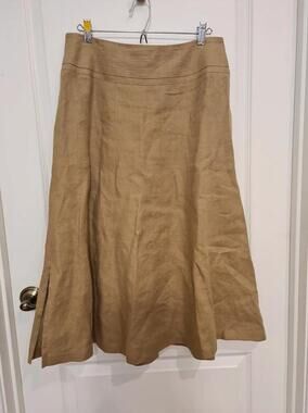 Talbots 100% linen a line skirt - excellent condition